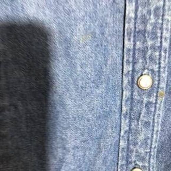 Bushwacker Vtg Christmas Denim Shirt Size M - Picture 7 of 9